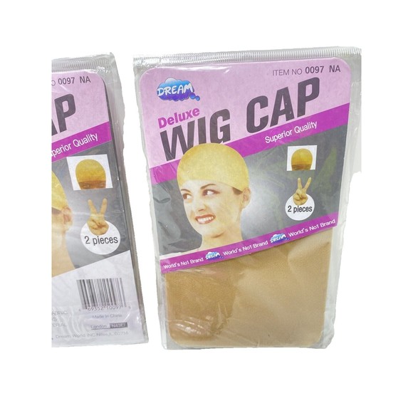 Stocking Wig Caps 3 Packs Brand New - Picture 4 of 5